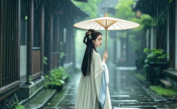 Rainy Jiangnan: A Symphony of Hanfu and Oil-Paper Umbrellas
