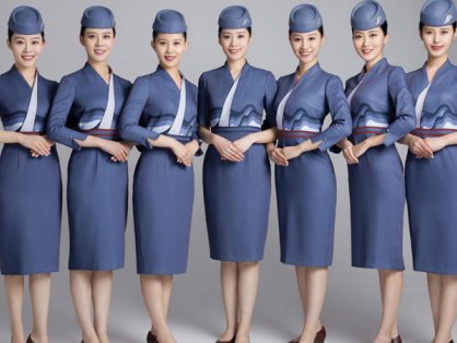 Shandong Airlines Use Hanfu Elements for Flight Attendant Uniform