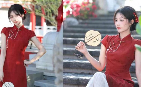 8 Ways to Pose in Qipao for Park Photos