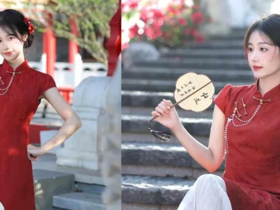 8 Ways to Pose in Qipao for Park Photos