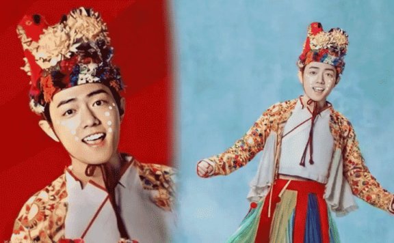 Xiao Zhan's Floral Headpiece in Monster Hunt 2