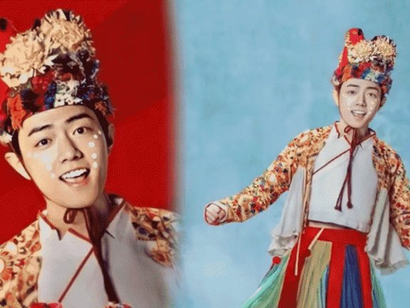 Xiao Zhan's Floral Headpiece in Monster Hunt 2