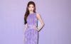 Zhang Yuxi Attends Paris Fashion Week in a Purple Gown