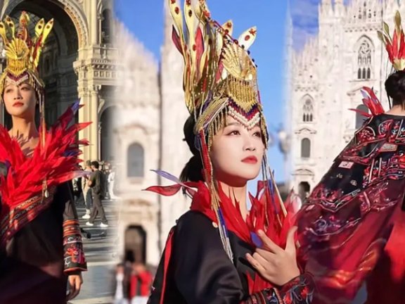 A Chinese Star's Milan Outfit Says About an Ancient Phoenix Legend