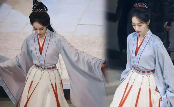 Song Qian's Ethereal Dress Shines with Ancient Oxalis Knots