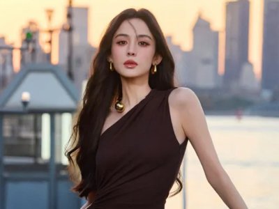 Nazha’s Chocolate Gown Against the Twilight Riverside Canvas