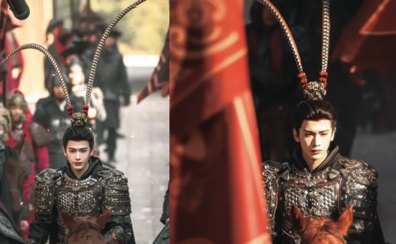 Zhang Linghe’s Feathered Helmet in Chasing the Jade