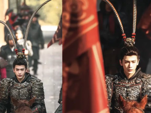 Zhang Linghe’s Feathered Helmet in Chasing the Jade