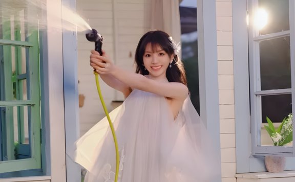 Tian Xiwei’s Sweet Haze Gown